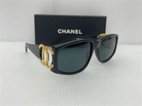 chanel glasses 02461 91235|Chanel Sunglasses with Gold Hardware Coco Mark black .